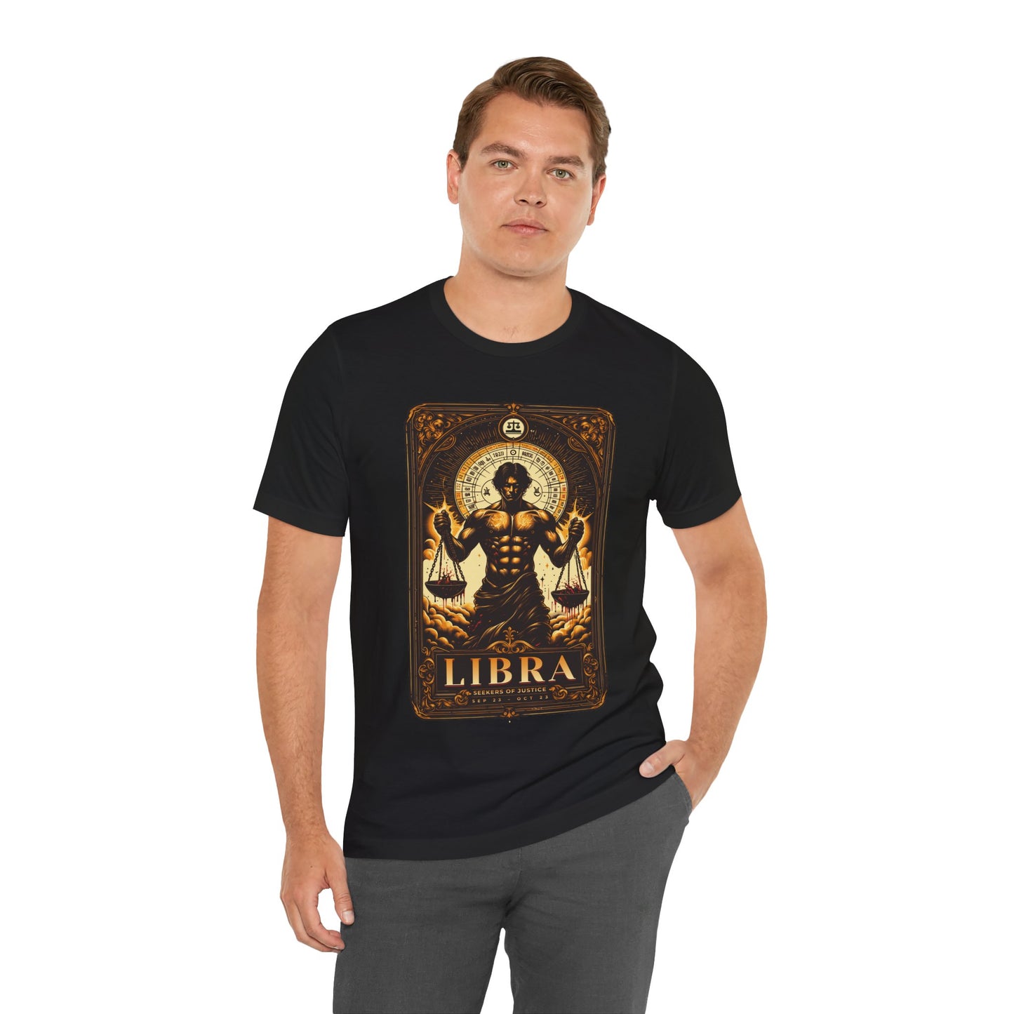 Libra Strenght Unisex Short Sleeve Tee - Astrology Shirt and Zodiac Gift