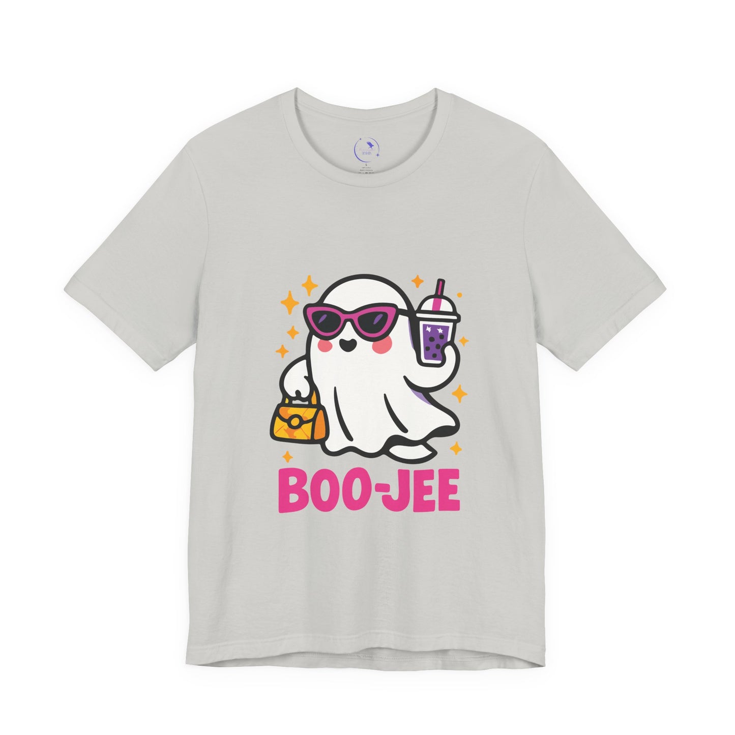 'Boo-Jee' Ghost Vibing Unisex T-Shirt - Funny Halloween Cute Apparel