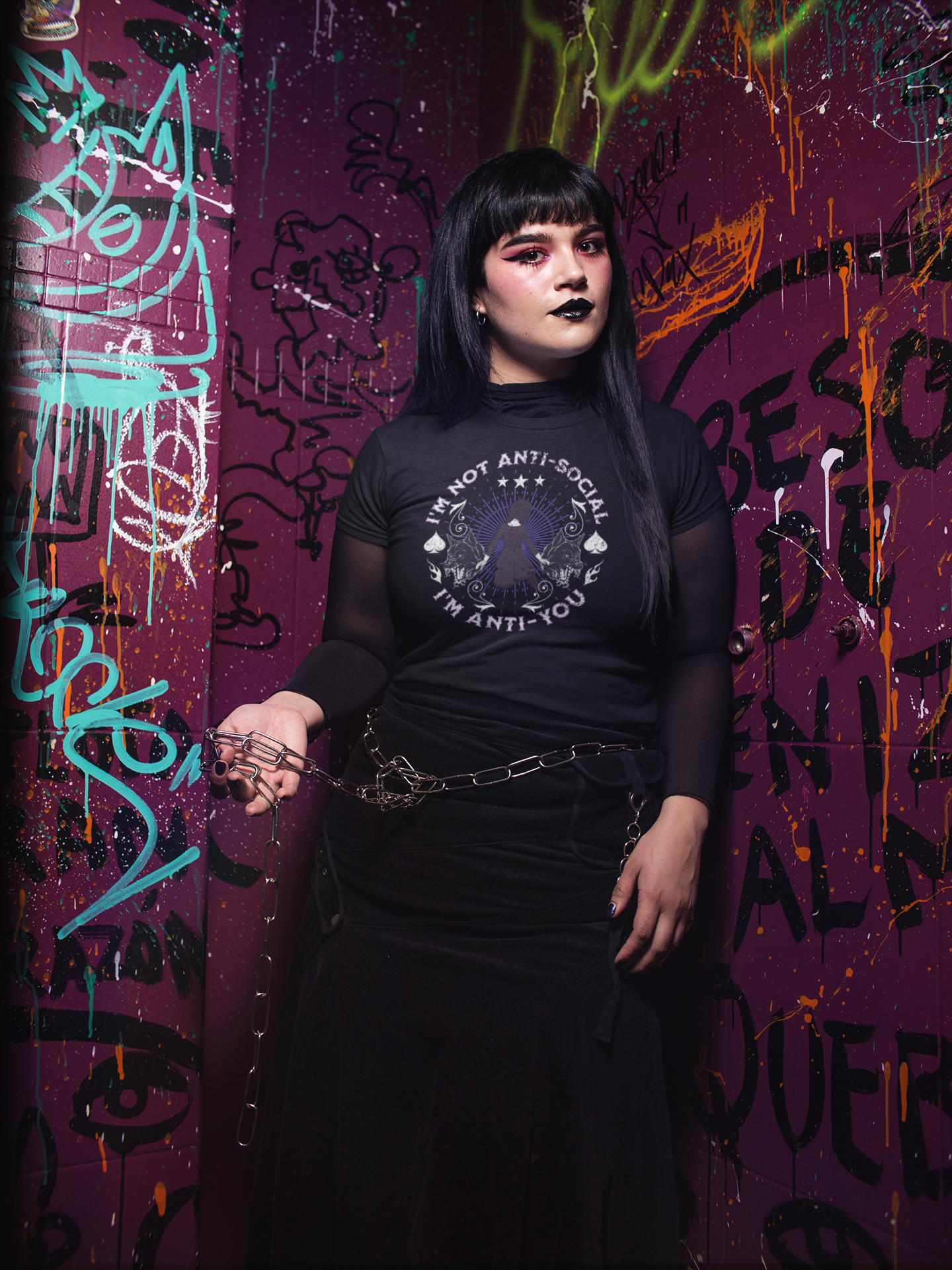 'I'm Not Anti-Social, I'm Anti-You' Wednesday - Unisex Jersey T-Shirt | Ravensmile Designs