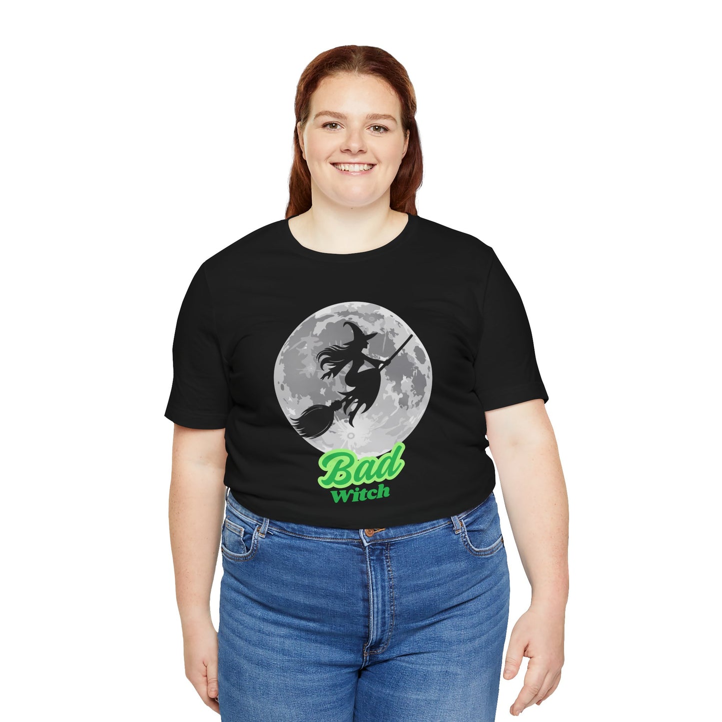 Bad Witch T-Shirt - Unisex Jersey Tee for Halloween & Witchy Vibes