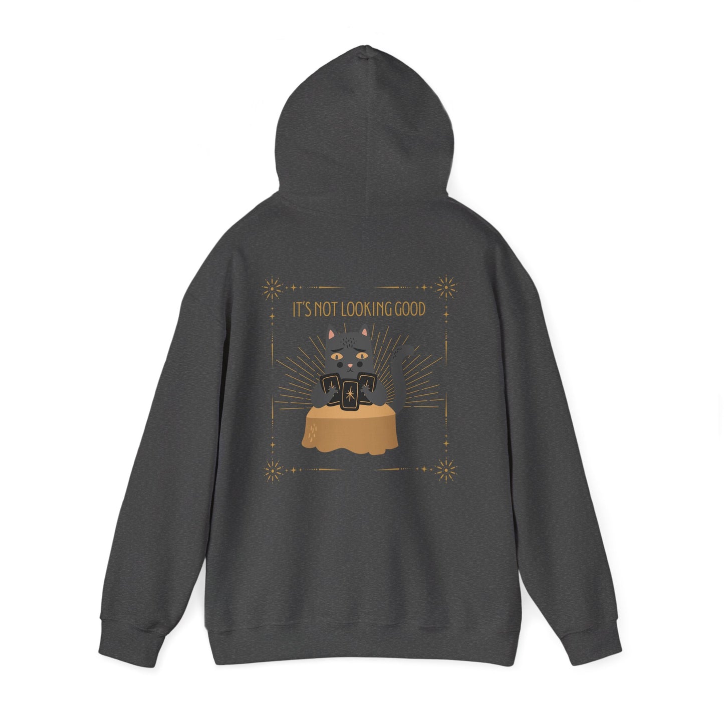 "Cat Card Reading" Unisex Heavy Blend Hooded Sweatshirt