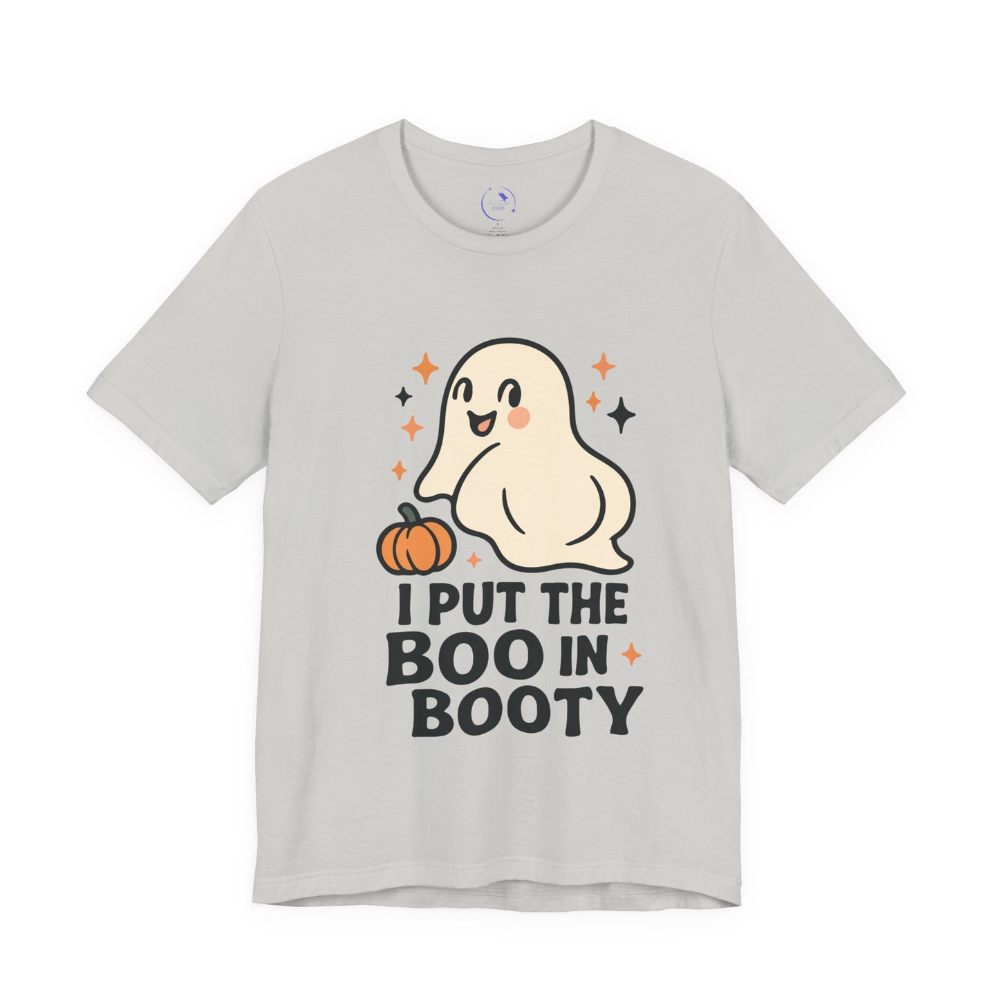 'I Put The Boo In Booty' Ghost Vibing Unisex T-Shirt - Funny Halloween Cute Apparel