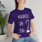 "Hooked on You" Scary Graphic Tee, Casual Unisex Last Summer T-Shirt, Gift for Fishermen or Horror Fans