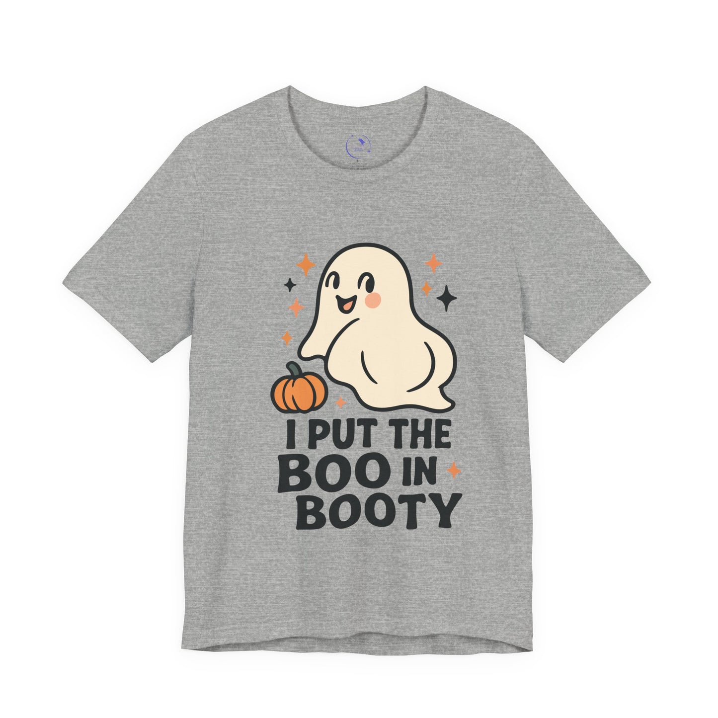 'I Put The Boo In Booty' Ghost Vibing Unisex T-Shirt - Funny Halloween Cute Apparel