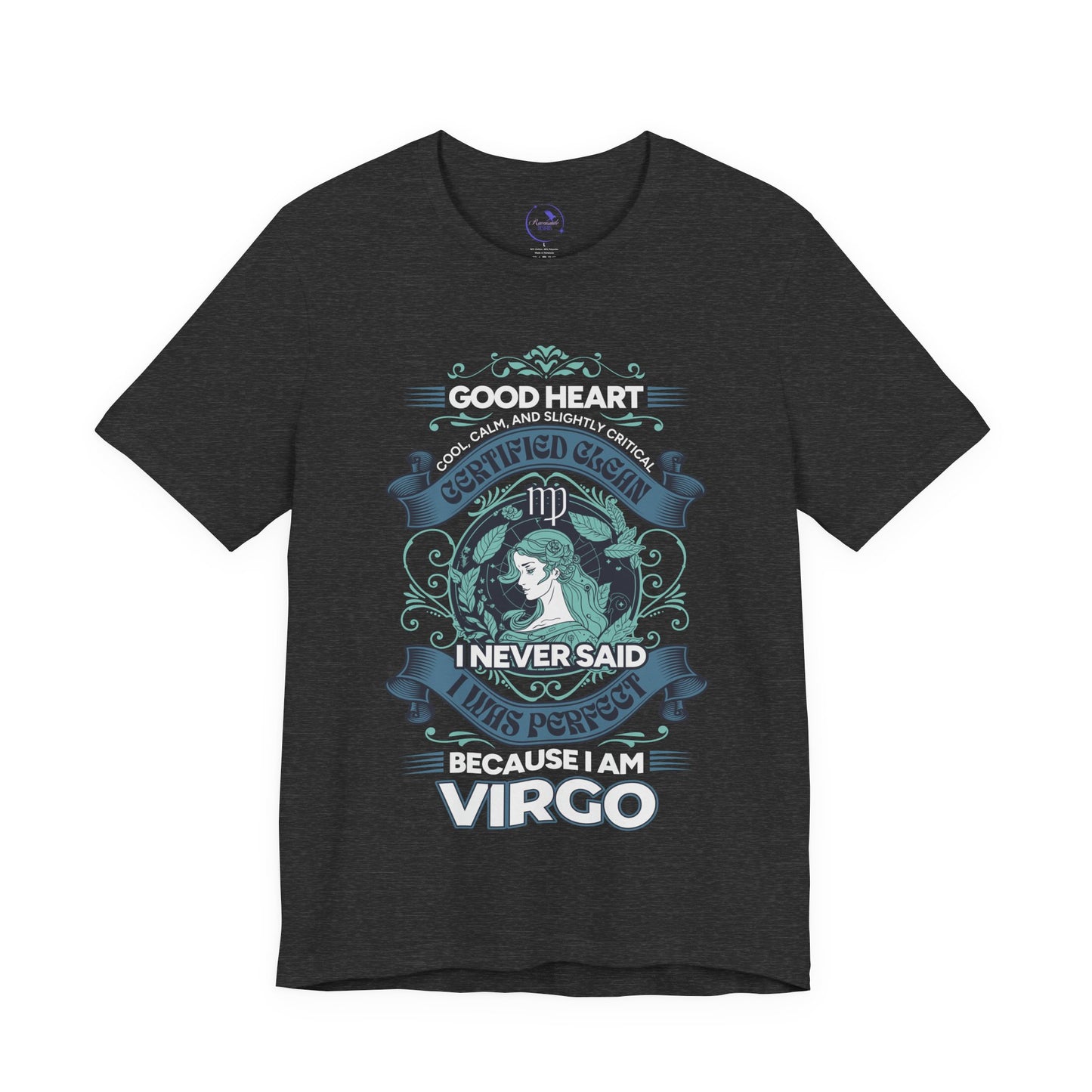 Virgo Heart Unisex Short Sleeve Tee - Astrology Shirt and Zodiac Gift