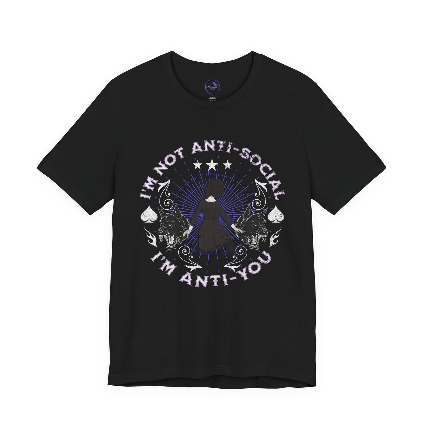 'I'm Not Anti-Social, I'm Anti-You' Wednesday - Unisex Jersey T-Shirt | Ravensmile Designs