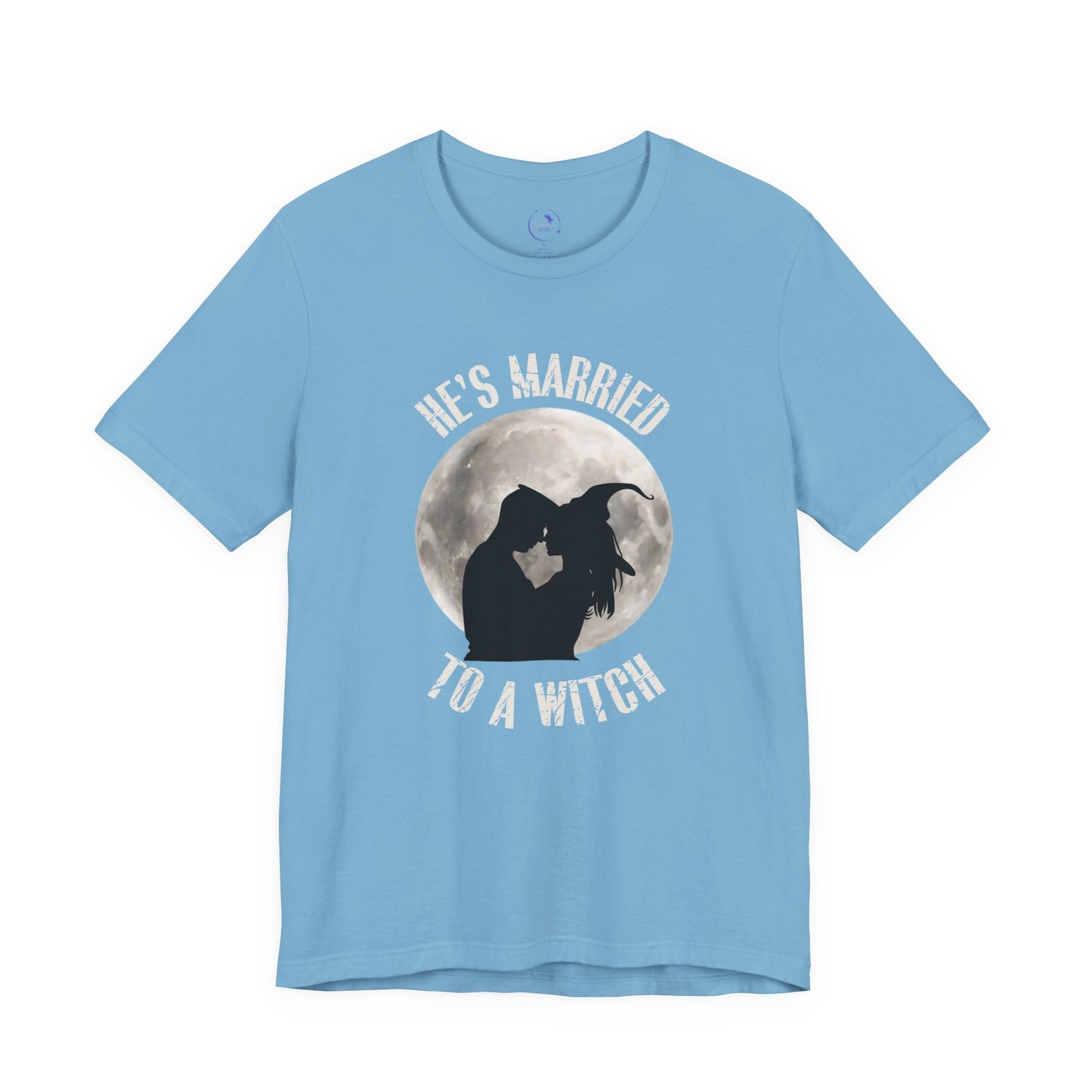 He's Married to a Witch Tee - Unisex Short Sleeve Graphic T-Shirt