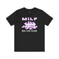 Cat Lover's MILF Tee - Unisex Jersey Short Sleeve T-Shirt, Funny Cat Shirt, Gift for Cat Moms, Pet Lover Apparel, Cute Animal Design