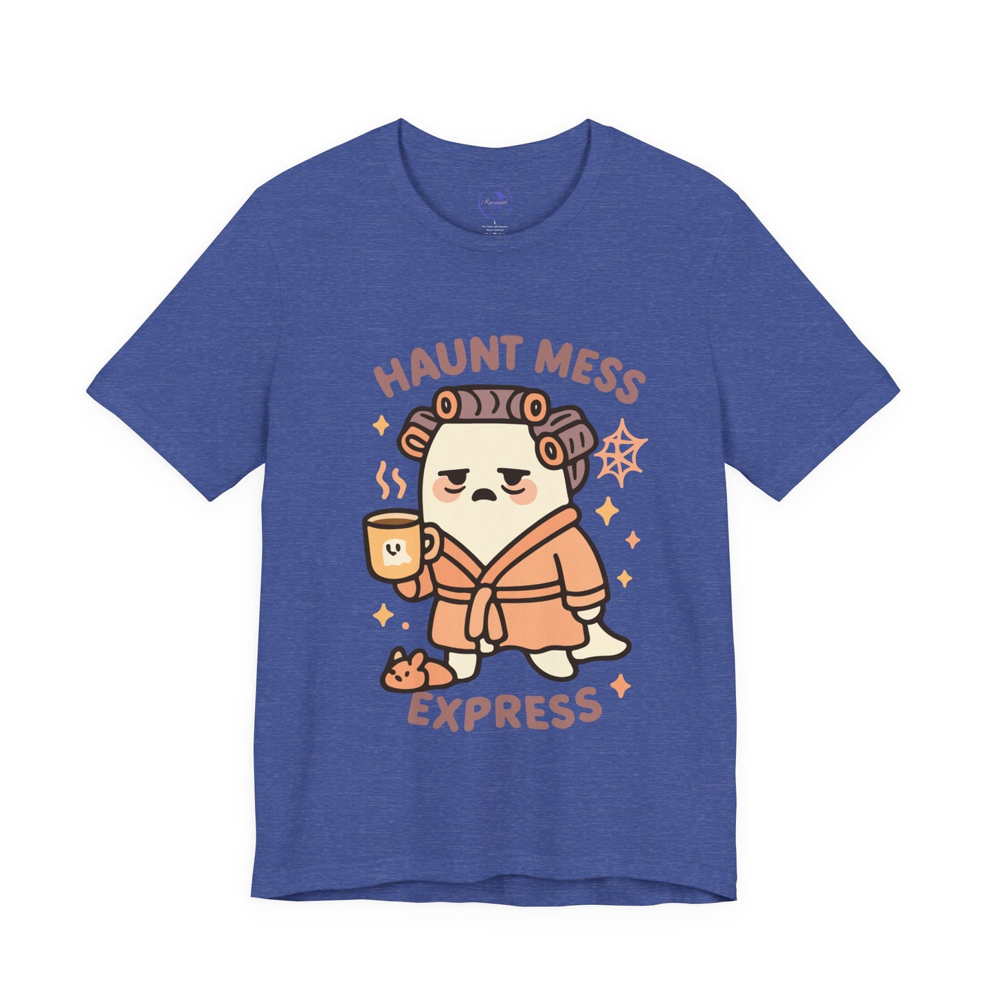 'Haunt Mess Express' Ghost Vibing Unisex T-Shirt - Funny Halloween Cute Apparel