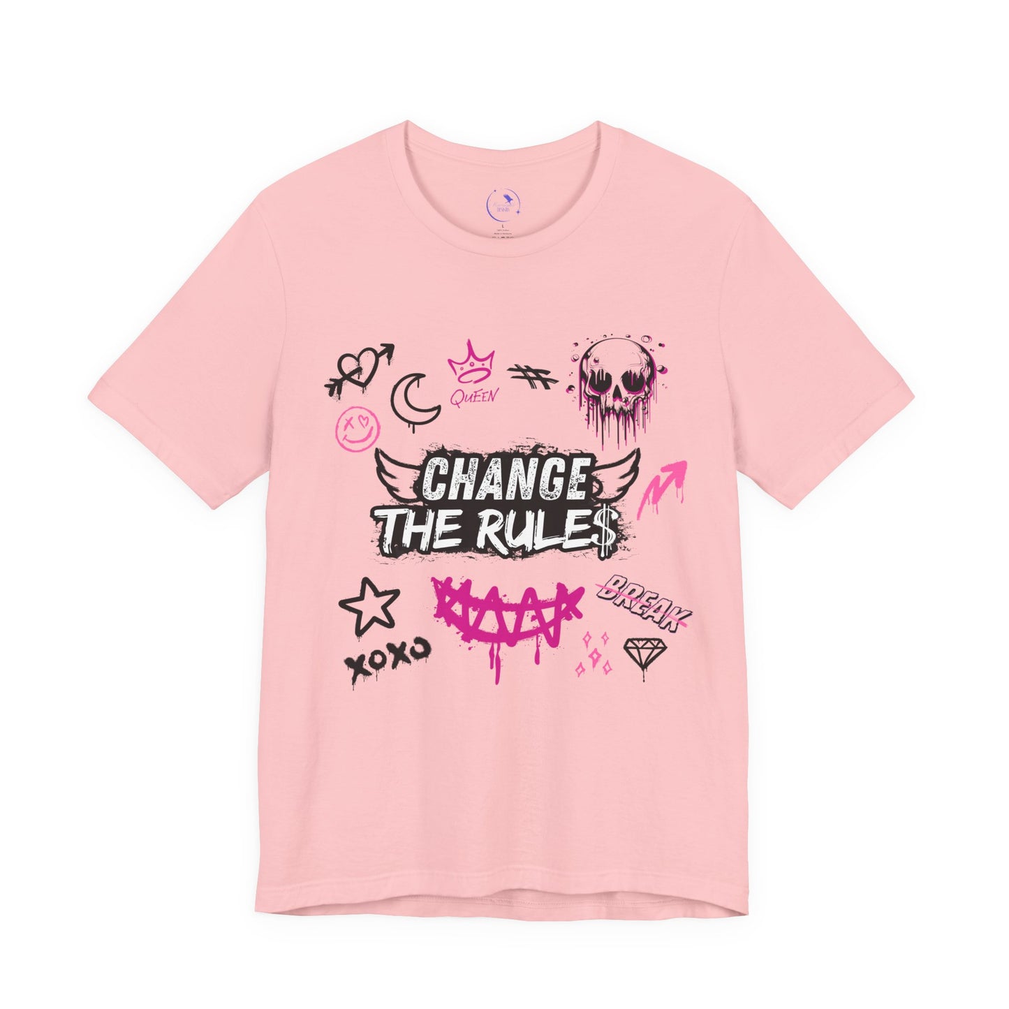 Change the Rules Graffiti Tee - Unisex T-Shirt, Casual Wear, Street Style Clothing, Gift for Teens, [...]