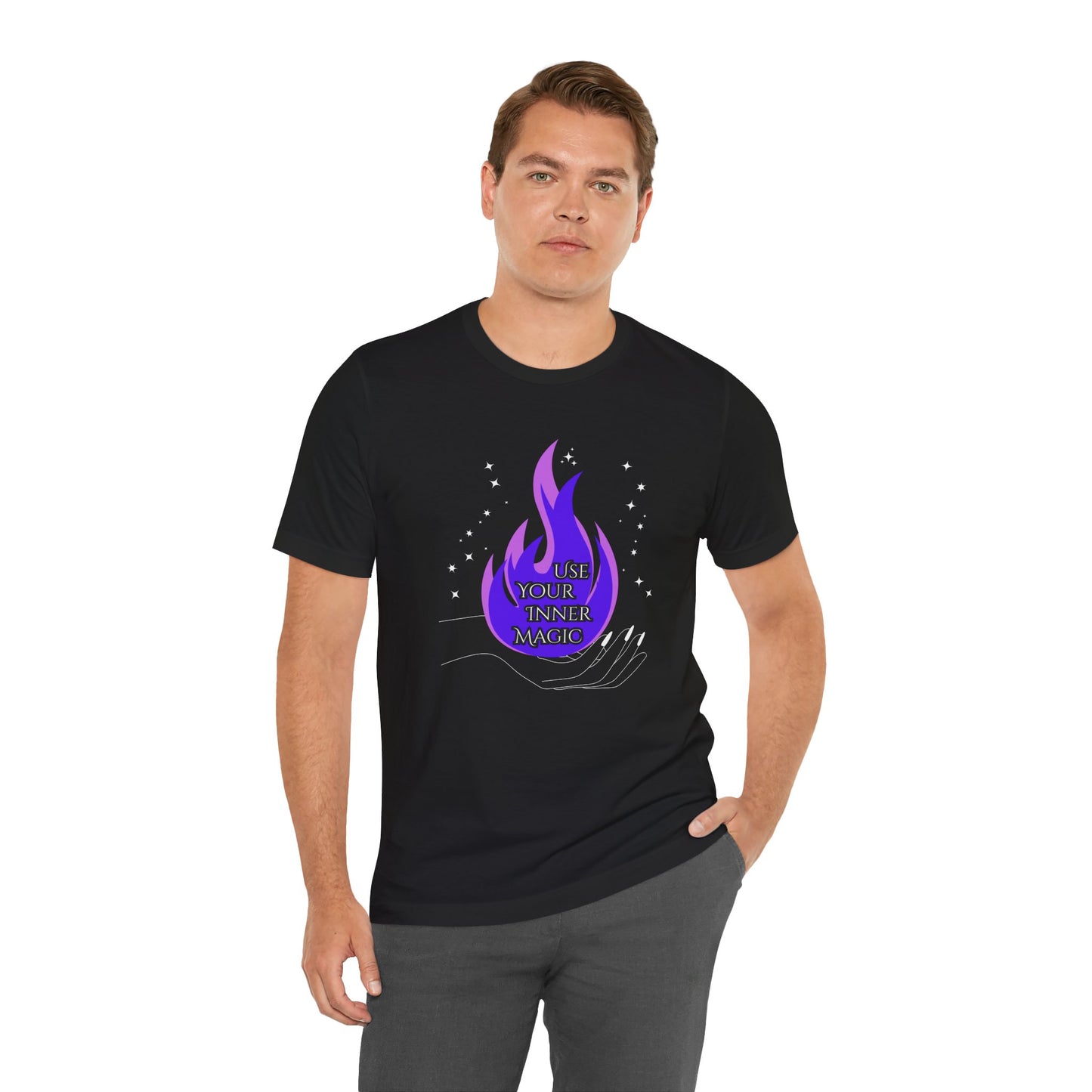 Unisex Magic Empowering T-Shirt for Self-Love, Spiritual Gift, Intention Setting, Everyday Wear, Inspirational Apparel