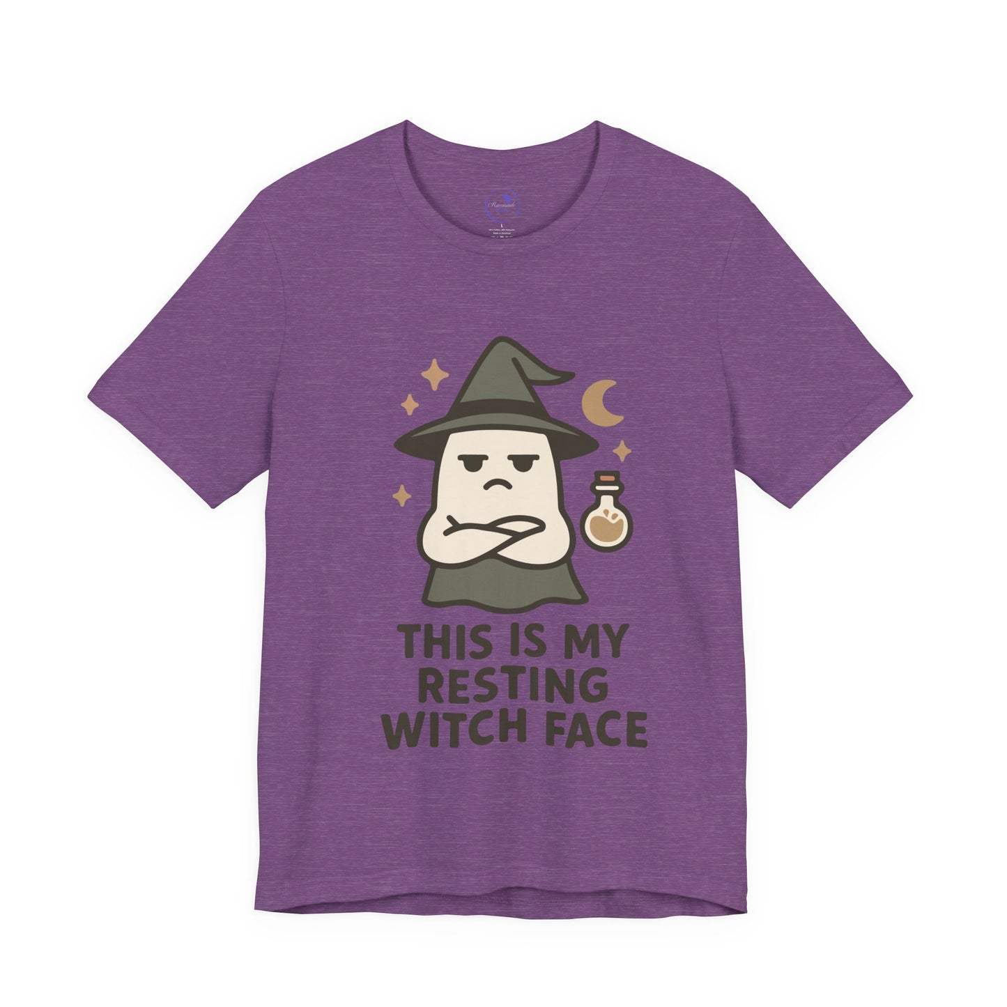 'Resting Witch Face' Ghost Vibing Unisex T-Shirt - Funny Halloween Cute Apparel