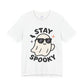 'Stay Spooky' Ghost Vibing Unisex T-Shirt - Funny Halloween Cute Apparel