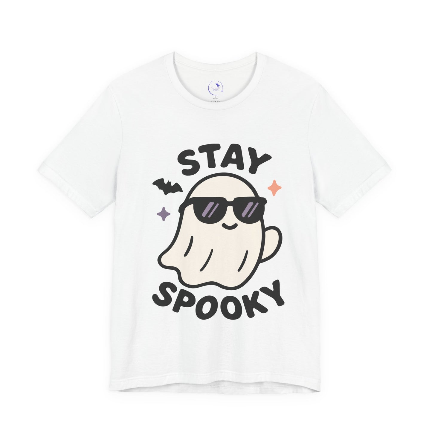 'Stay Spooky' Ghost Vibing Unisex T-Shirt - Funny Halloween Cute Apparel