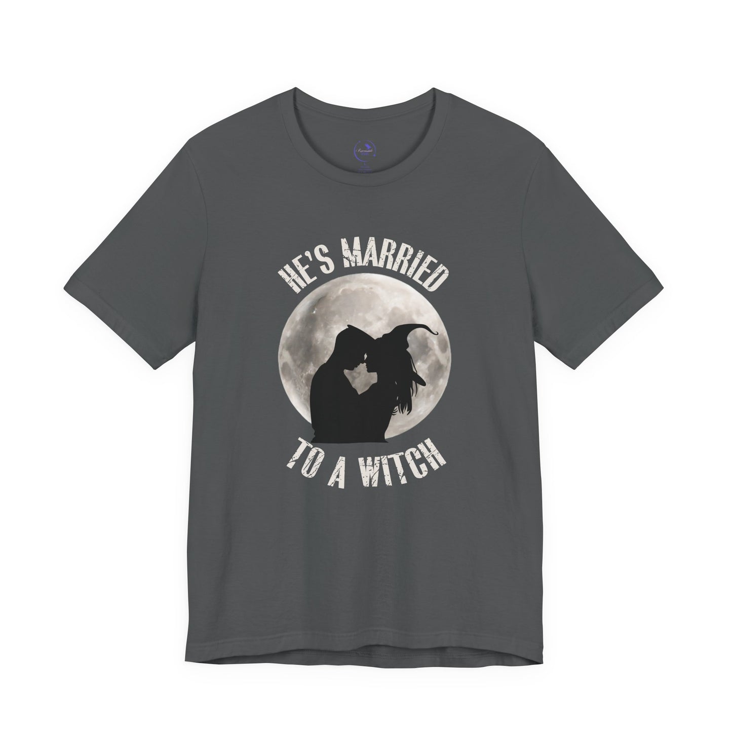 He's Married to a Witch Tee - Unisex Short Sleeve Graphic T-Shirt