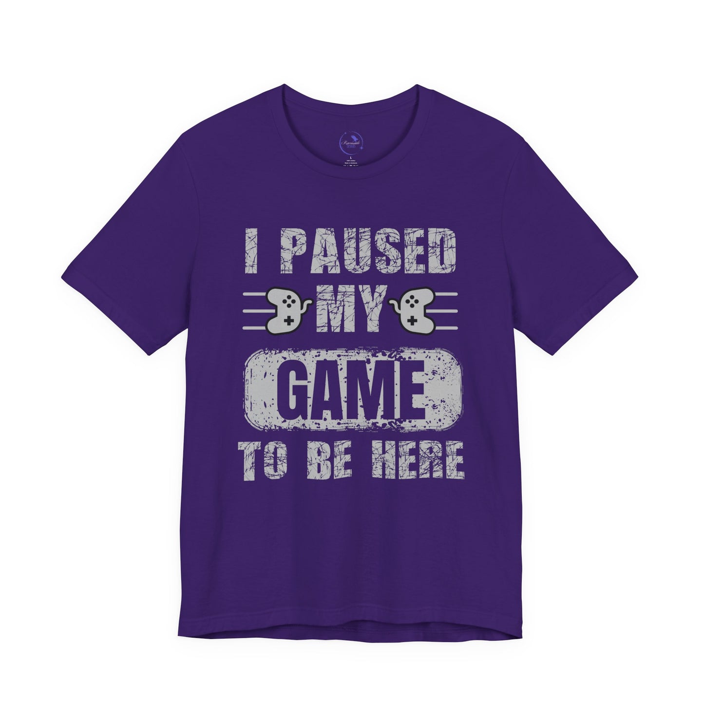 Gamer's Unisex Tee – I Paused My Game To Be Here, Video Game Shirt, Fun Gaming Apparel, Cool Geek Fashion, Gift for Gamers