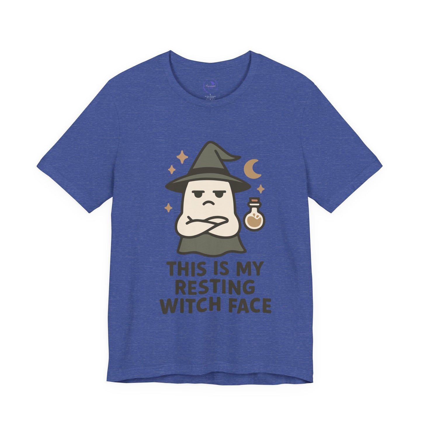 'Resting Witch Face' Ghost Vibing Unisex T-Shirt - Funny Halloween Cute Apparel