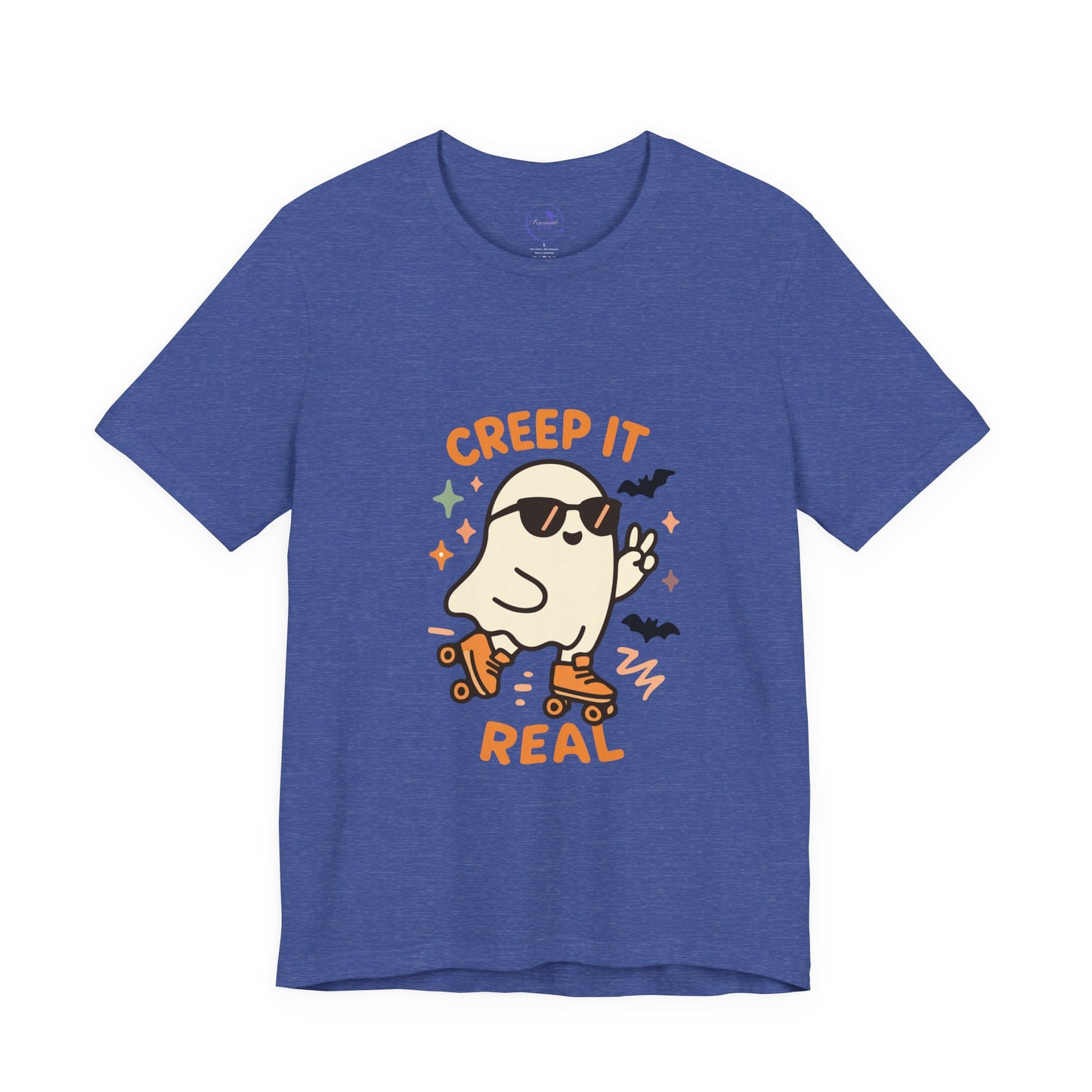'Creep It Real' Ghost Vibing Unisex T-Shirt - Funny Halloween Cute Apparel