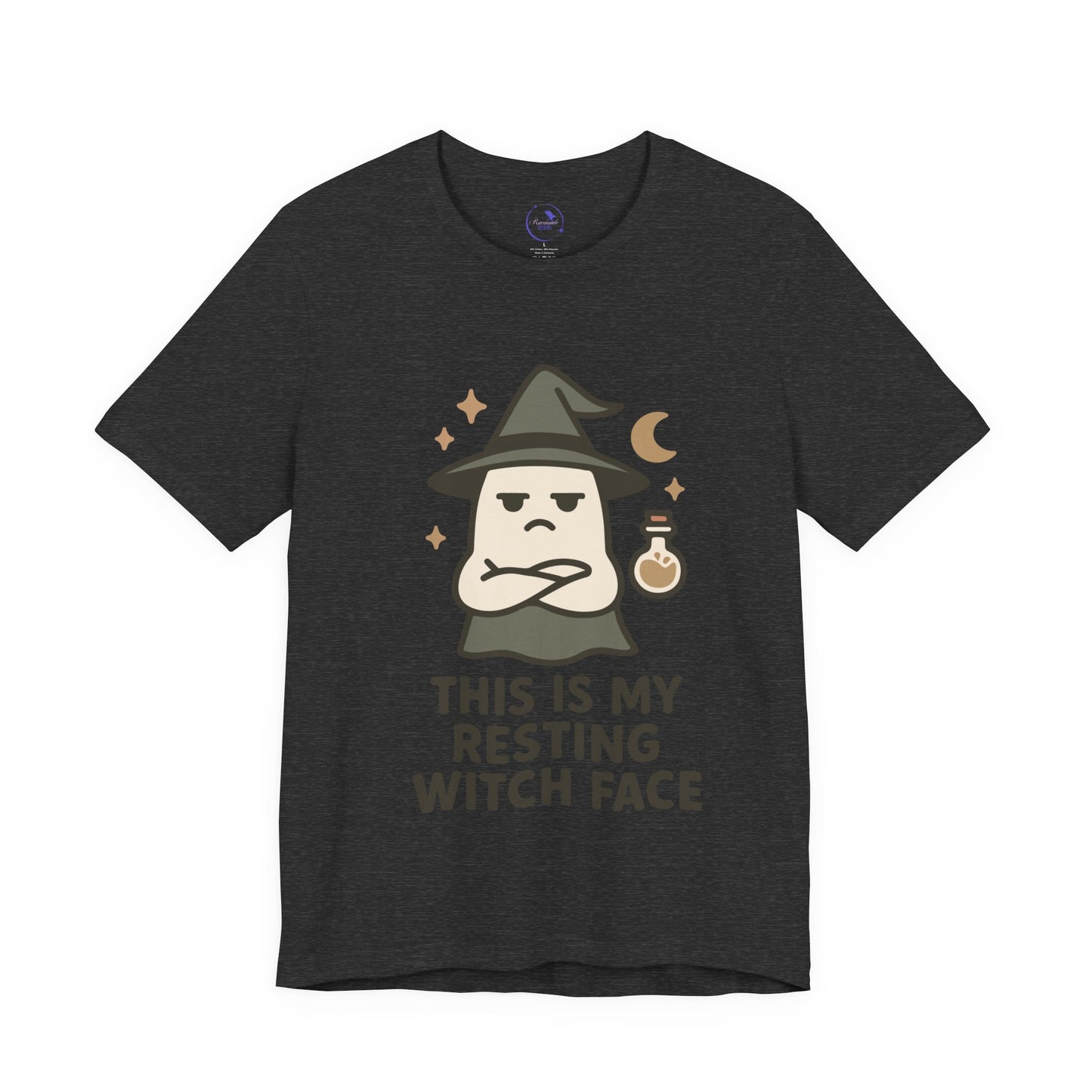 'Resting Witch Face' Ghost Vibing Unisex T-Shirt - Funny Halloween Cute Apparel
