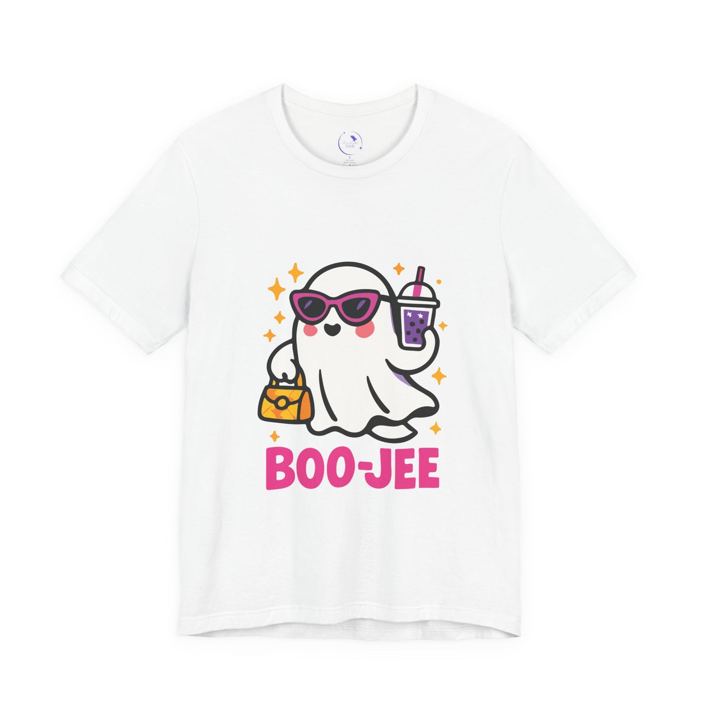 'Boo-Jee' Ghost Vibing Unisex T-Shirt - Funny Halloween Cute Apparel