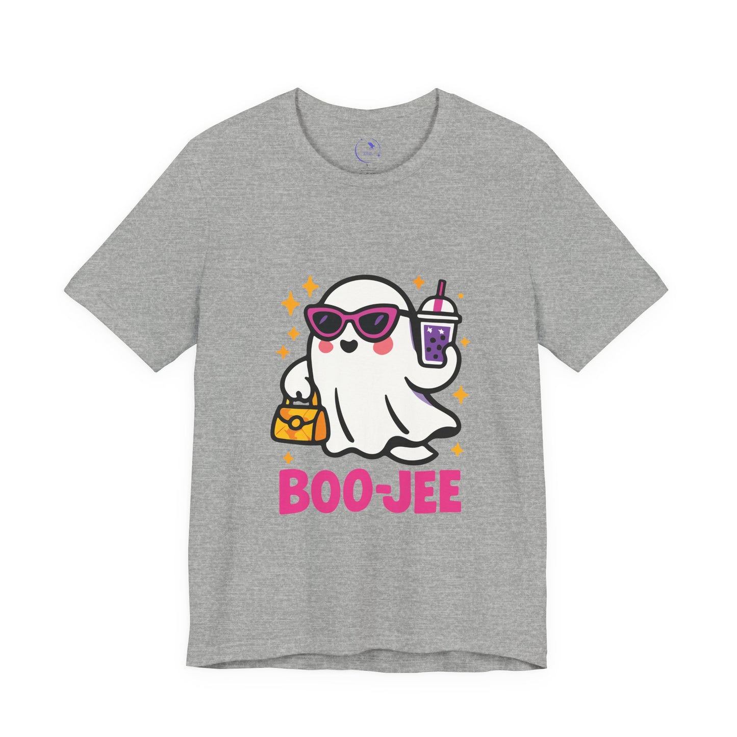 'Boo-Jee' Ghost Vibing Unisex T-Shirt - Funny Halloween Cute Apparel