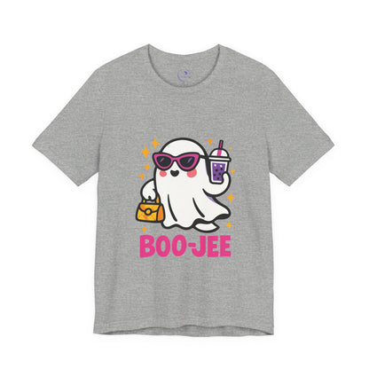 'Boo-Jee' Ghost Vibing Unisex T-Shirt - Funny Halloween Cute Apparel