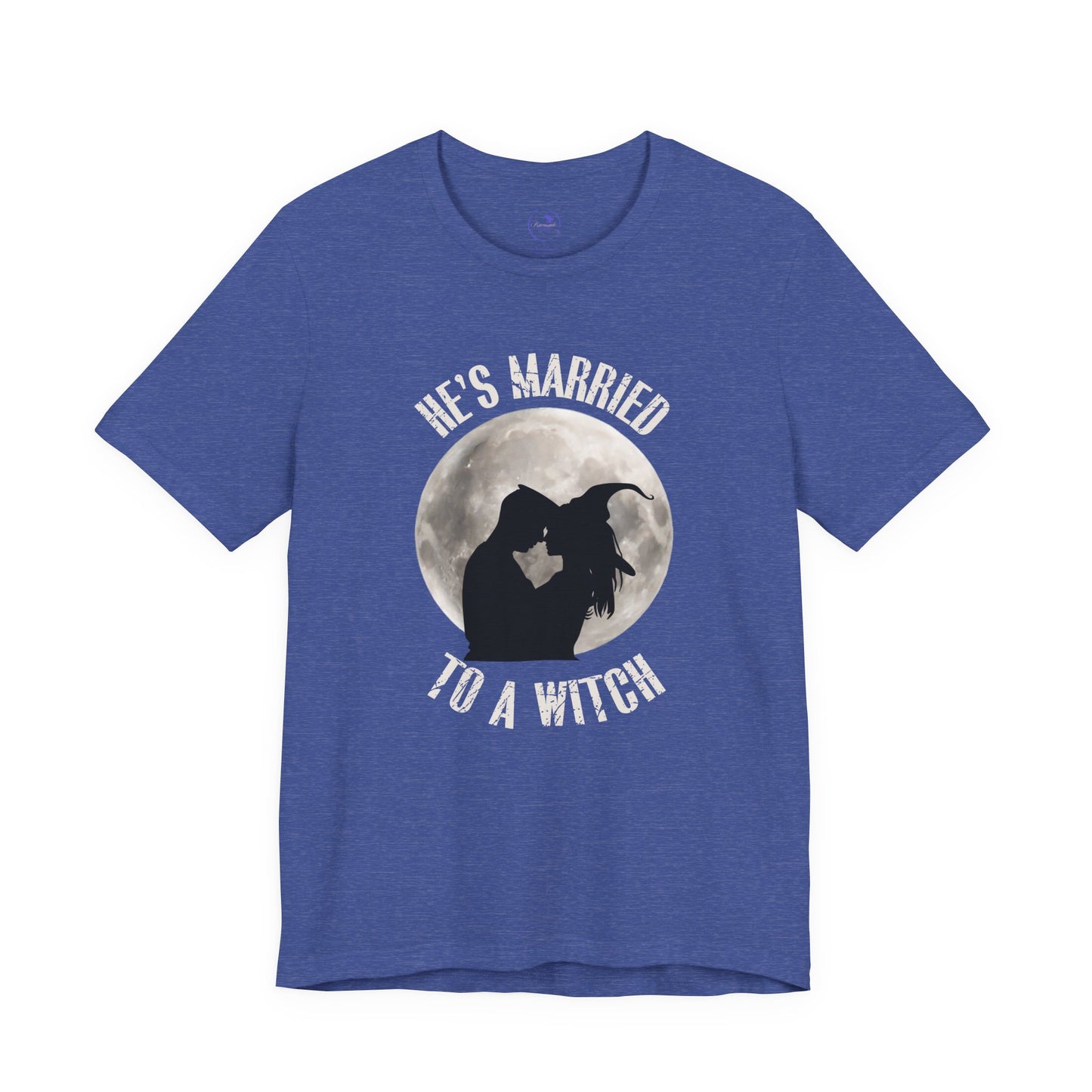 He's Married to a Witch Tee - Unisex Short Sleeve Graphic T-Shirt