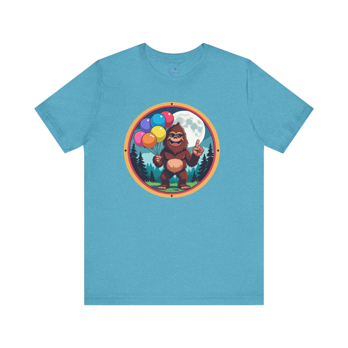 Bigfoot Balloon Graphic Tee, Fun T-Shirt for Adventure Lovers, Perfect for Parties, Gifts, Outdoor Events, and Casual Wear