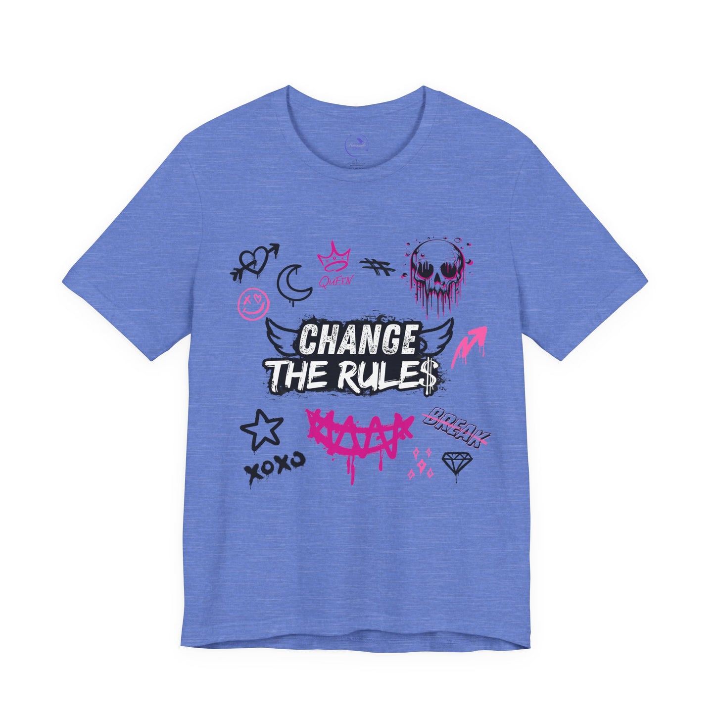 Change the Rules Graffiti Tee - Unisex T-Shirt, Casual Wear, Street Style Clothing, Gift for Teens, [...]