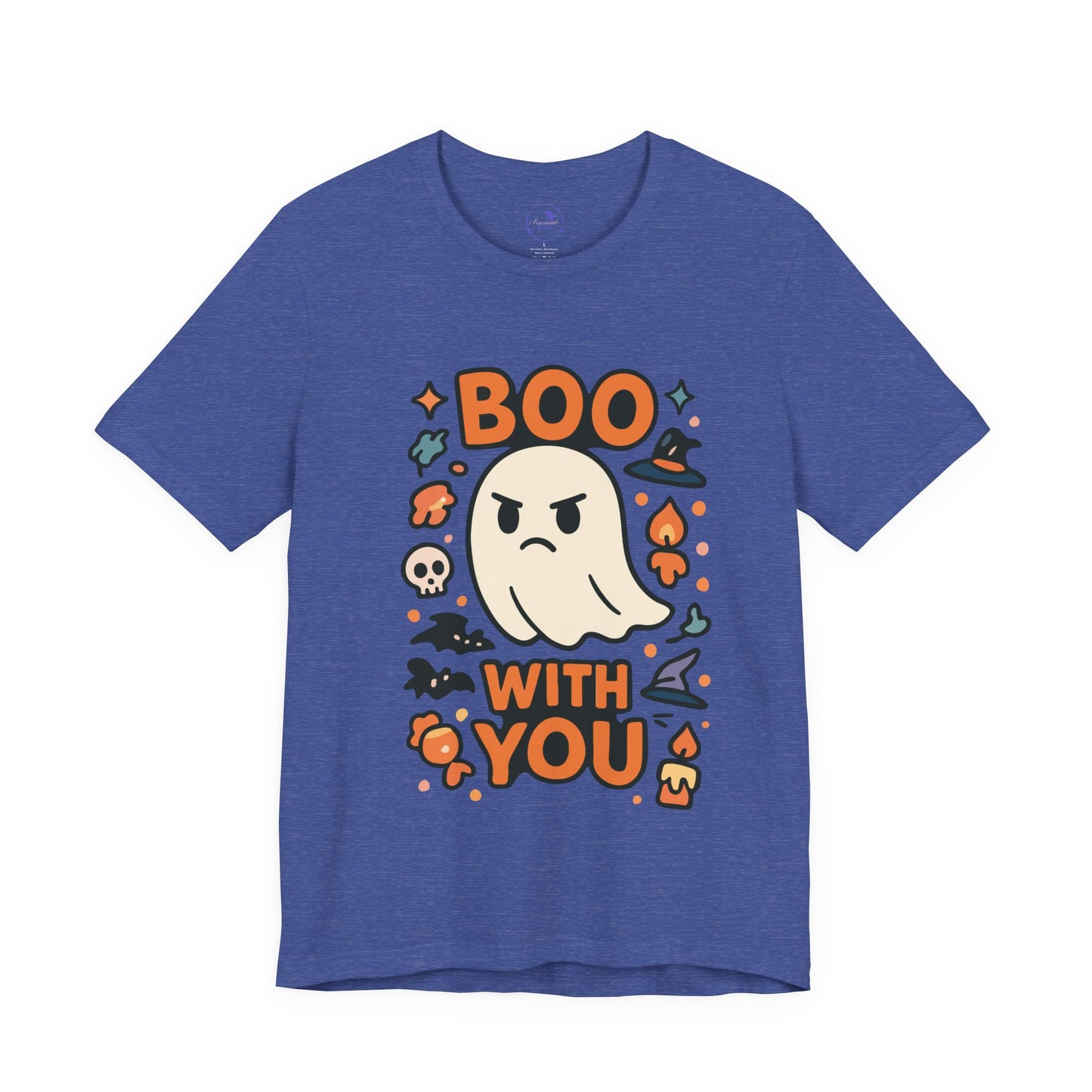 'Boo With You' Ghost Vibing Unisex T-Shirt - Funny Halloween Cute Apparel