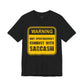 Funny Sarcasm Warning Tee - Unisex Jersey Short Sleeve Shirt