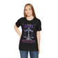 Libra Scales Unisex Short Sleeve Tee - Astrology Shirt and Zodiac Gift