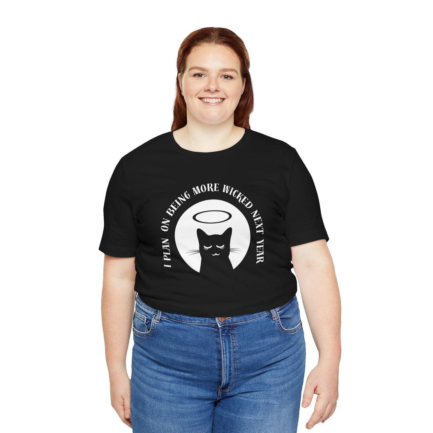 Wicked Cat Unisex Jersey Tee - Funny T-Shirt for Cat Lovers