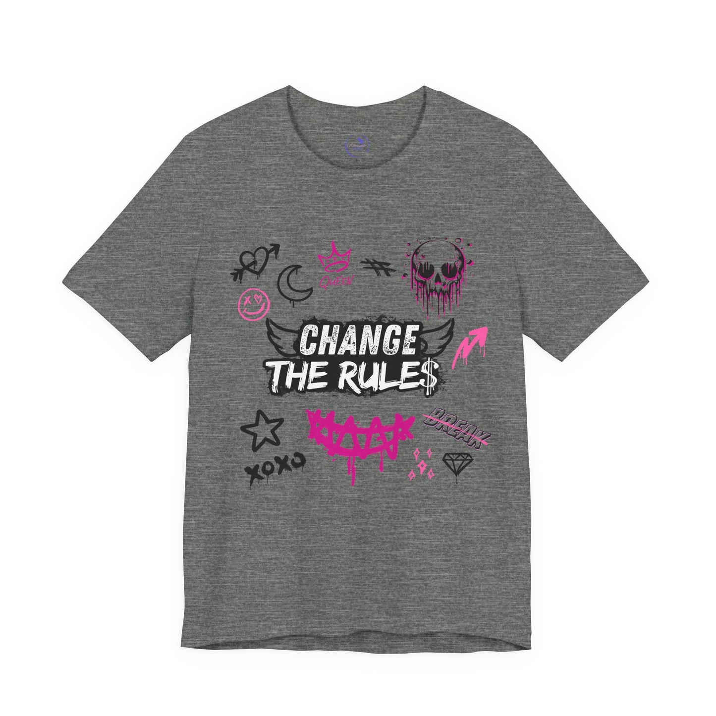 Change the Rules Graffiti Tee - Unisex T-Shirt, Casual Wear, Street Style Clothing, Gift for Teens, [...]