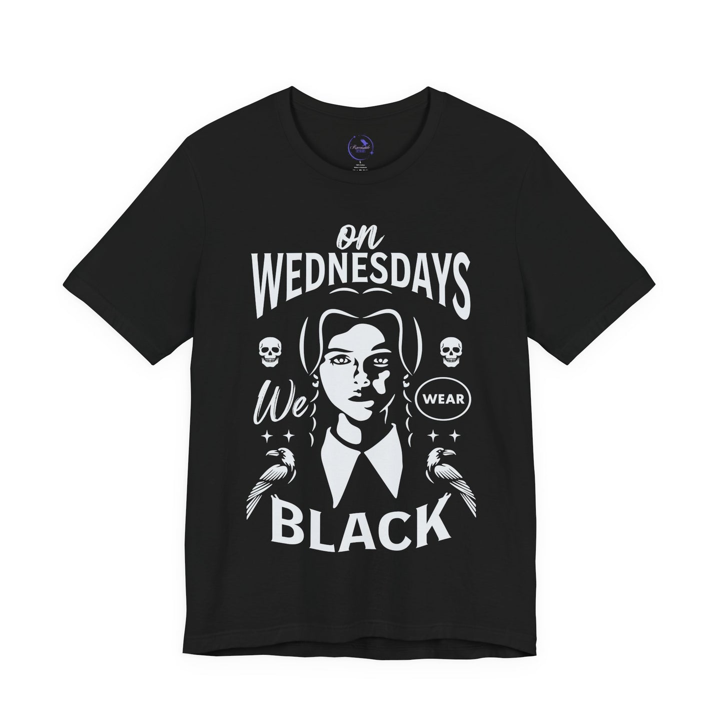 'On Wednesday We Wear Black'  90s Wednesday - Unisex Jersey T-Shirt | Ravensmile Designs