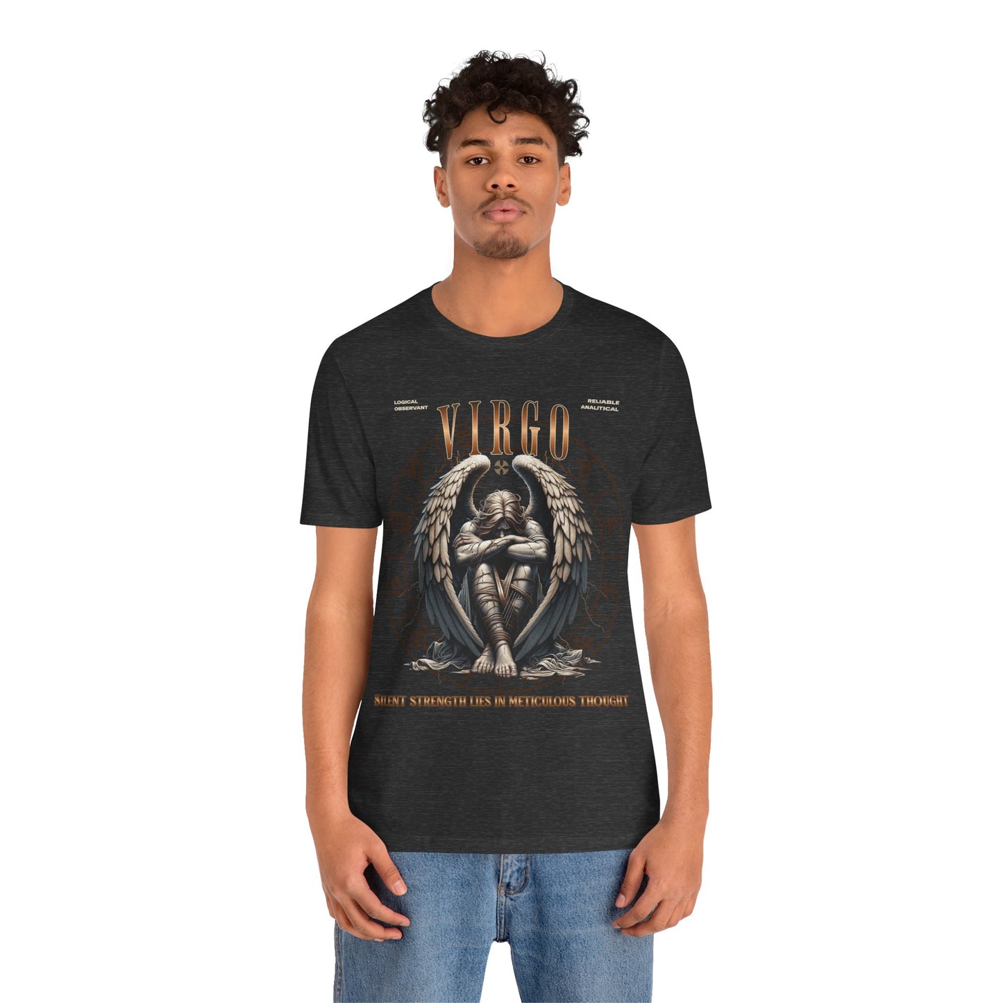 Virgo Marble Unisex Short Sleeve Tee - Astrology Shirt and Zodiac Gift