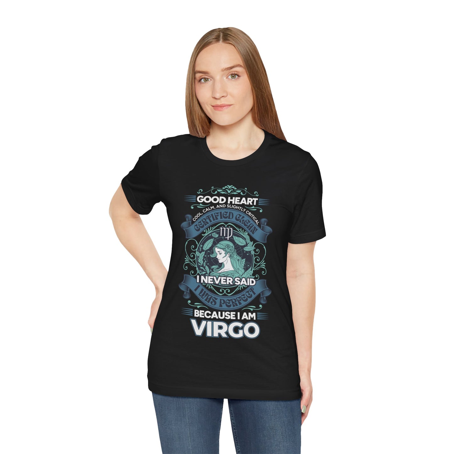 Virgo Heart Unisex Short Sleeve Tee - Astrology Shirt and Zodiac Gift