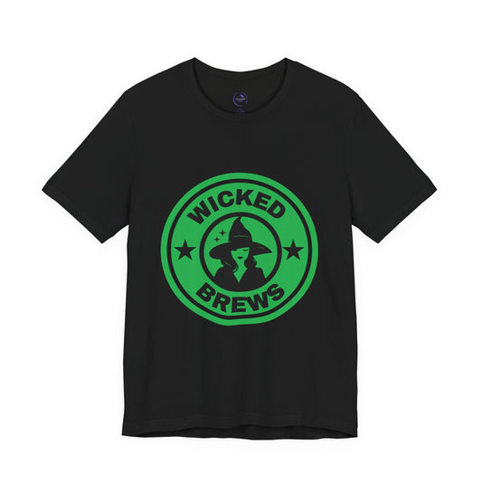 Wicked Brews Unisex Tee - Perfect for Halloween and Coffee Lovers