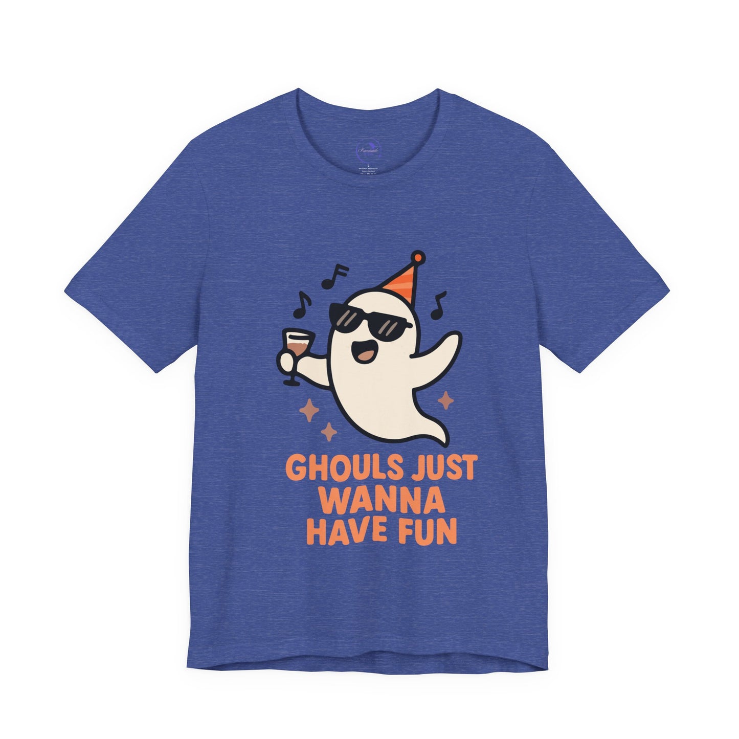 'Ghouls Just Wanna Have Fun' Ghost Vibing Unisex T-Shirt - Funny Halloween Cute Apparel