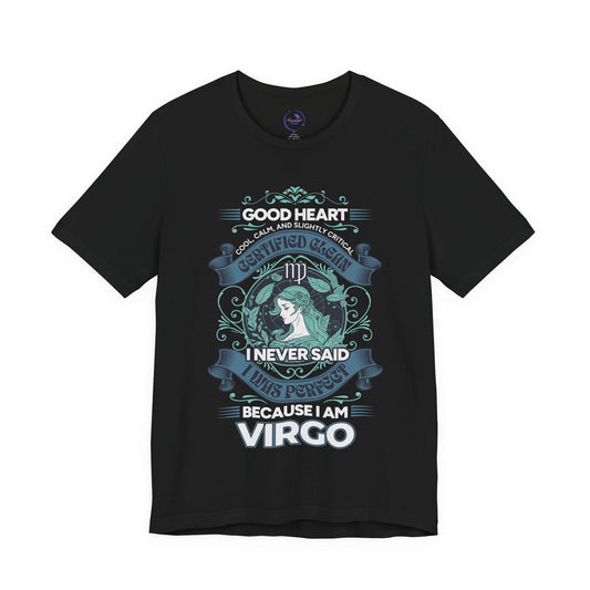Virgo Heart Unisex Short Sleeve Tee - Astrology Shirt and Zodiac Gift