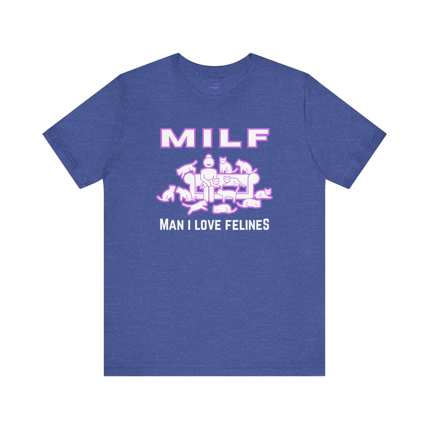 Cat Lover's MILF Tee - Unisex Jersey Short Sleeve T-Shirt, Funny Cat Shirt, Gift for Cat Moms, Pet Lover Apparel, Cute Animal Design