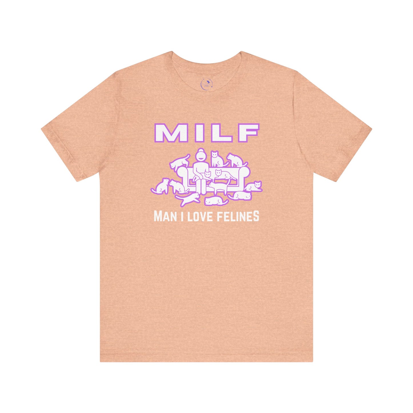 Cat Lover's MILF Tee - Unisex Jersey Short Sleeve T-Shirt, Funny Cat Shirt, Gift for Cat Moms, Pet Lover Apparel, Cute Animal Design