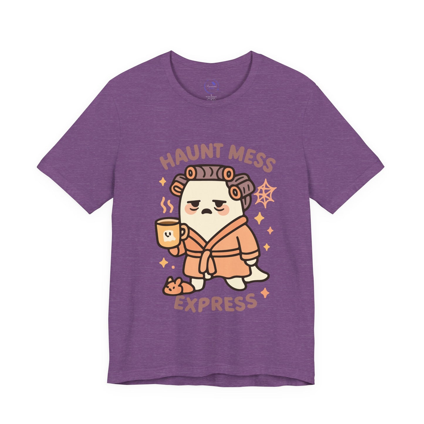 'Haunt Mess Express' Ghost Vibing Unisex T-Shirt - Funny Halloween Cute Apparel