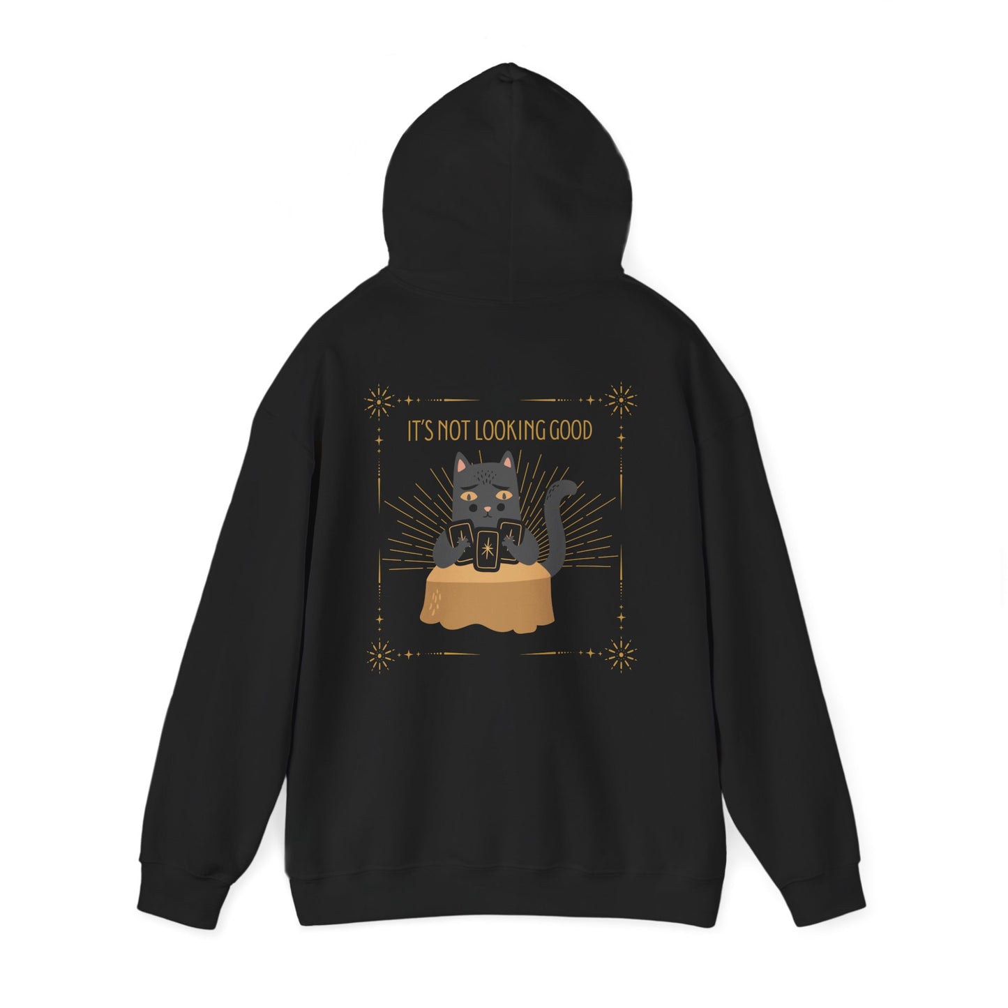 "Cat Card Reading" Unisex Heavy Blend Hooded Sweatshirt