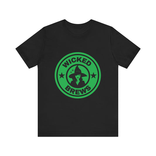 Wicked Brews Unisex Tee - Perfect for Halloween and Coffee Lovers