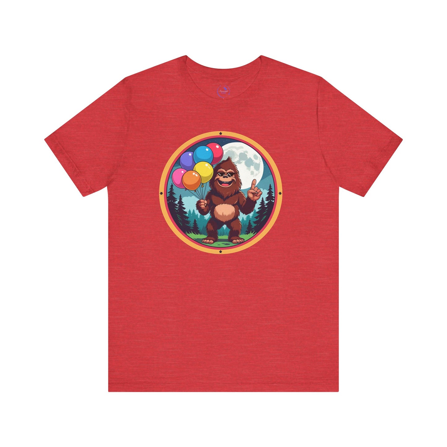 Bigfoot Balloon Graphic Tee, Fun T-Shirt for Adventure Lovers, Perfect for Parties, Gifts, Outdoor Events, and Casual Wear