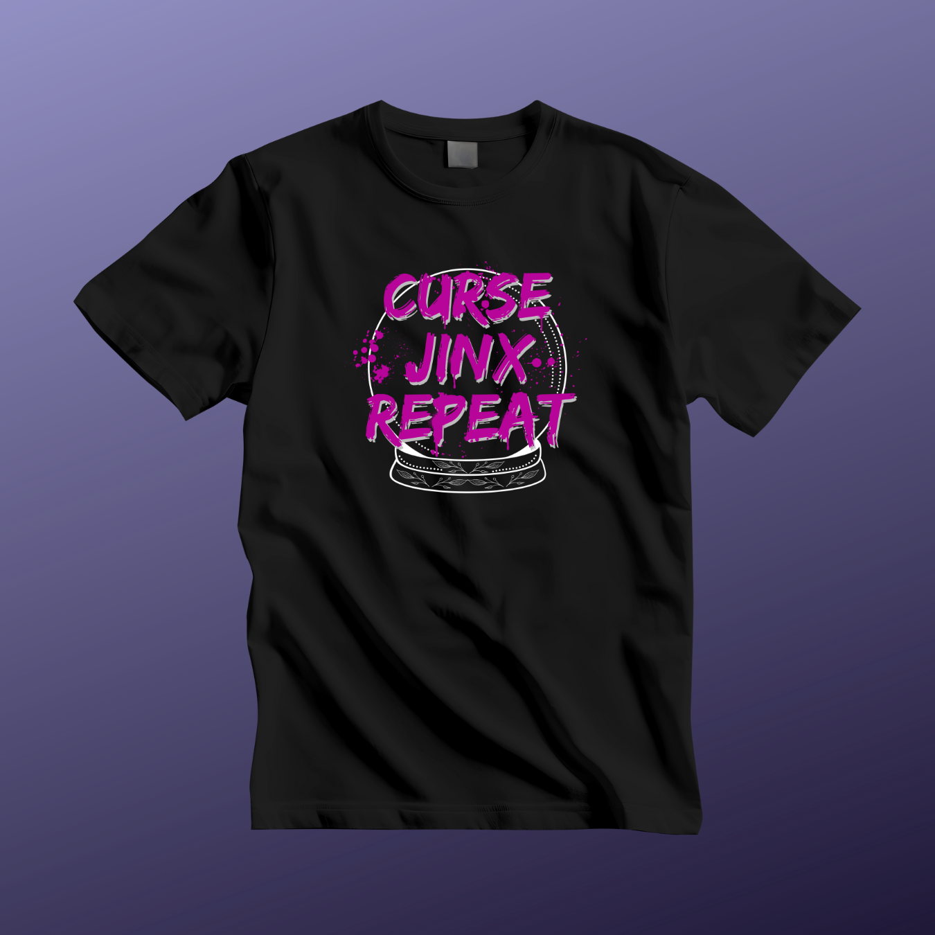 Curse Jinx Repeat Tee - Unisex Jersey T-Shirt, Casual Wear, Perfect for Halloween, Gamer Gift, Birthday Gift