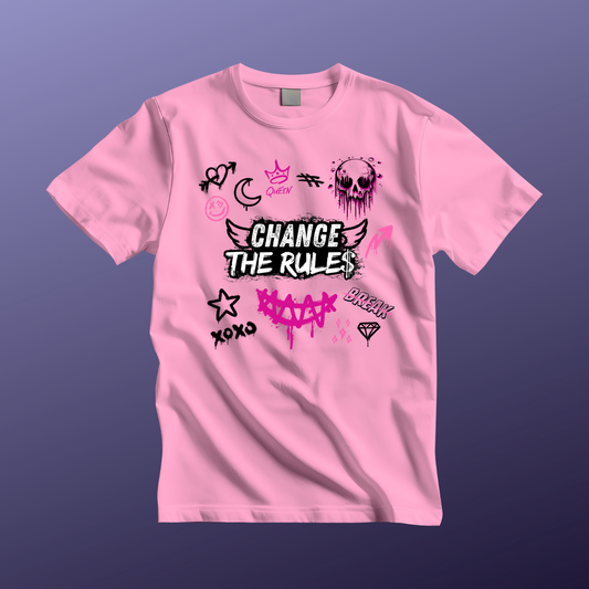 Change the Rules Graffiti Tee - Unisex T-Shirt, Casual Wear, Street Style Clothing, Gift for Teens, [...]