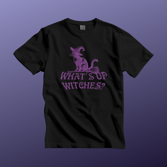 Halloween Cat T-Shirt, Witches Tee -  Unisex Halloween Apparel, Gift for Cat Lovers, Fall Fashion