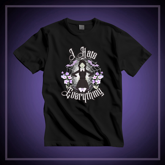 'I Hate Everything' Wednesday - Unisex Jersey T-Shirt | Ravensmile Designs